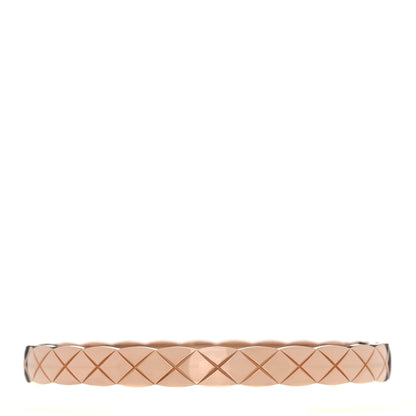 Chanel 18K Beige Gold Coco Crush Bangle Bracelet M 1 of 5