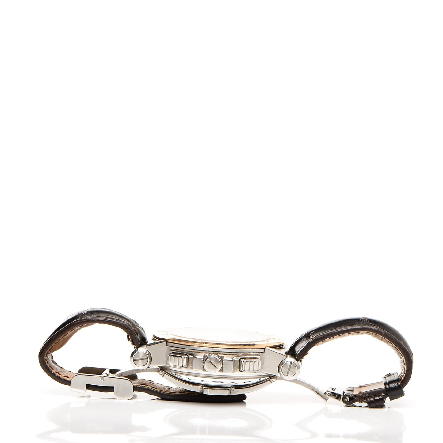 Stainless Steel 18K Rose Gold Alligator 42mm Diagono Calibre 303 Chronograph Automatic Watch