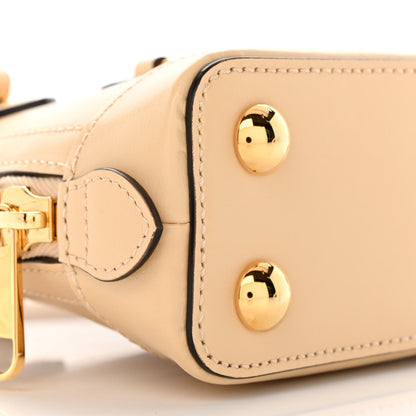 Gucci Boarded Plutone Calfskin Mini Horsebit 1955 Top Handle Bag Bubble Tea 9 of 10