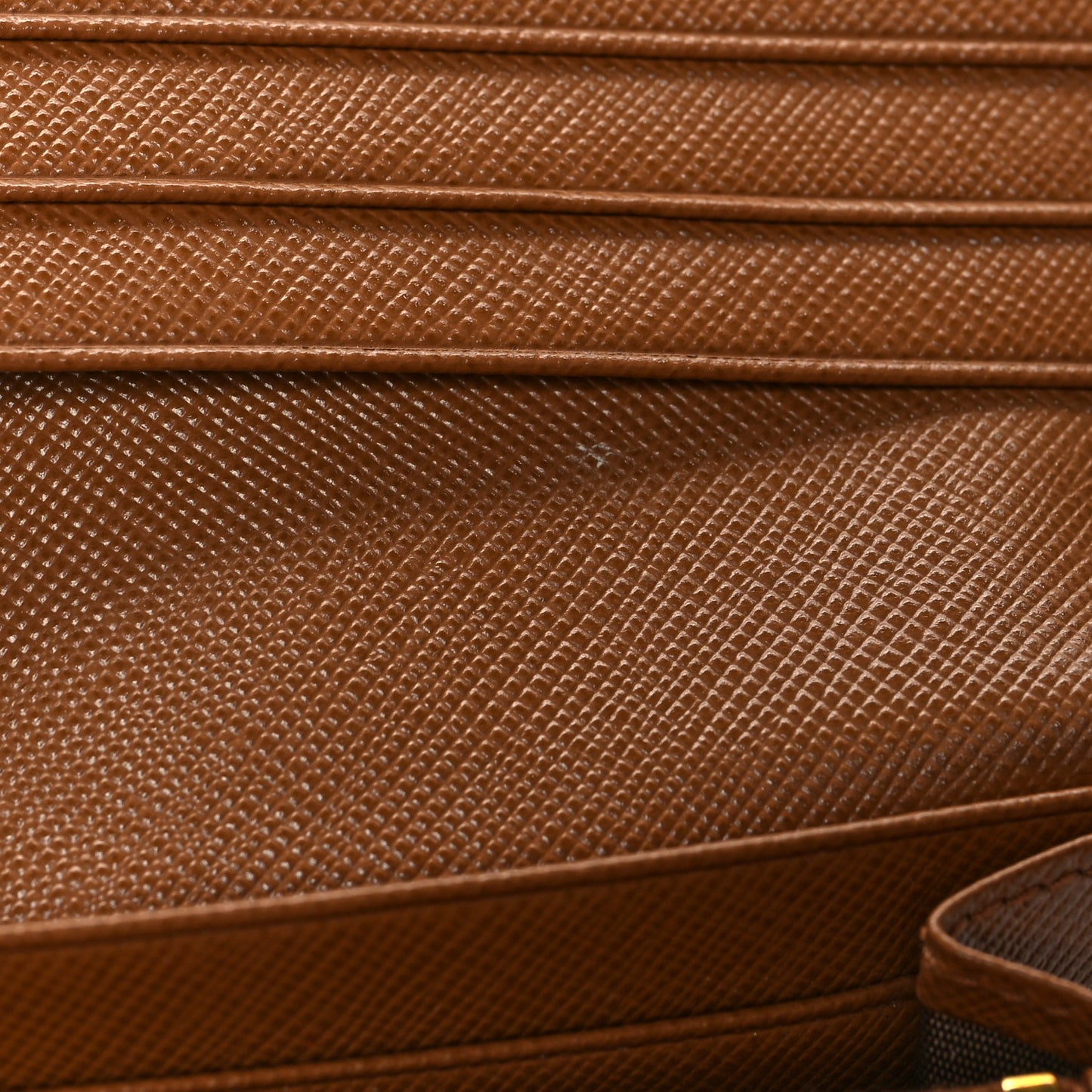 Saffiano Continental Flap Wallet Caramel