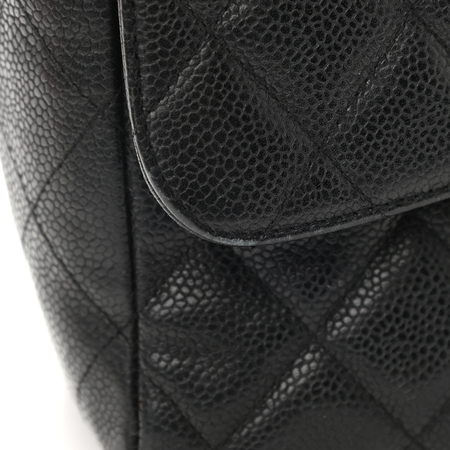 Chanel Caviar Quilted Jumbo Single Flap Black 11 of 14