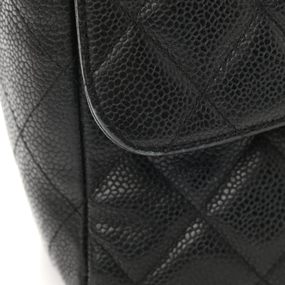 Chanel Caviar Quilted Jumbo Single Flap Black 11 of 14