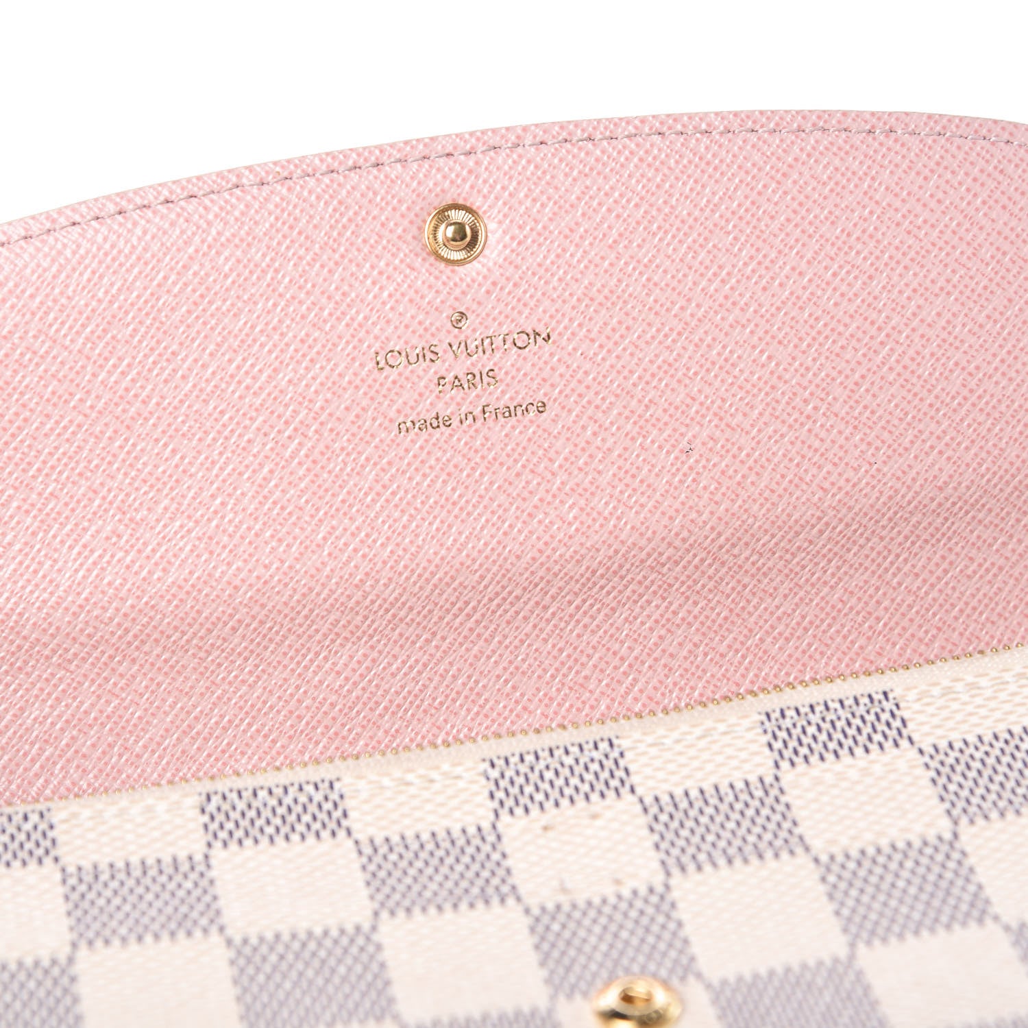 Louis Vuitton Damier Azur Emilie Wallet Rose Ballerine 8 of 8