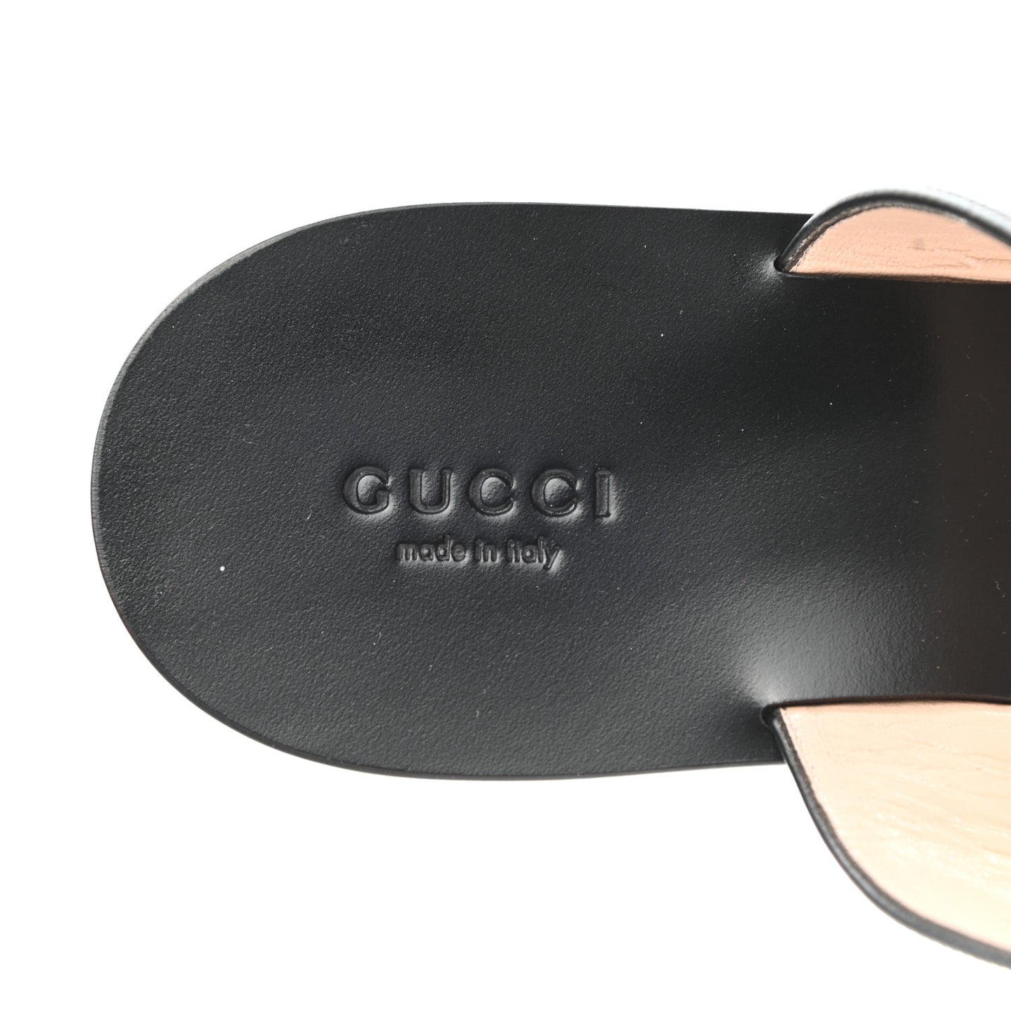 Calfskin GG Marmont Thong Sandals 40 Black