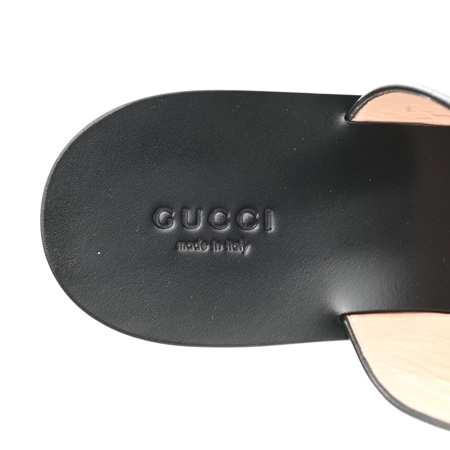 Gucci Calfskin GG Marmont Thong Sandals 40 Black 6 of 8