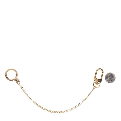Louis Vuitton Metal Pochette Extender Key Ring Chain Gold 2 of 4