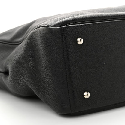 Hermes Taurillon Clemence Victoria II Cabas 35 Black 9 of 15