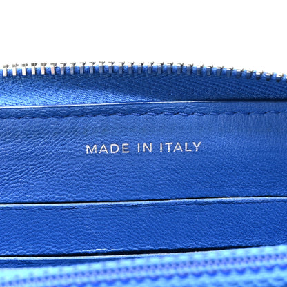 Chanel Lambskin Quilted CC Crossing Small Zip Around Wallet Blue 7 of 9