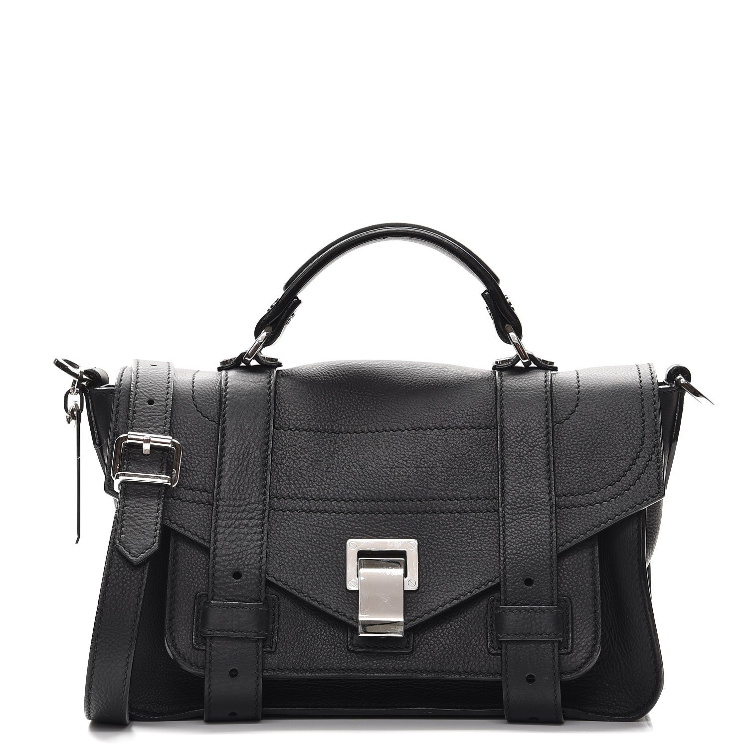 Proenza Schouler Calfskin Tiny PS1 Satchel Black 1 of 8