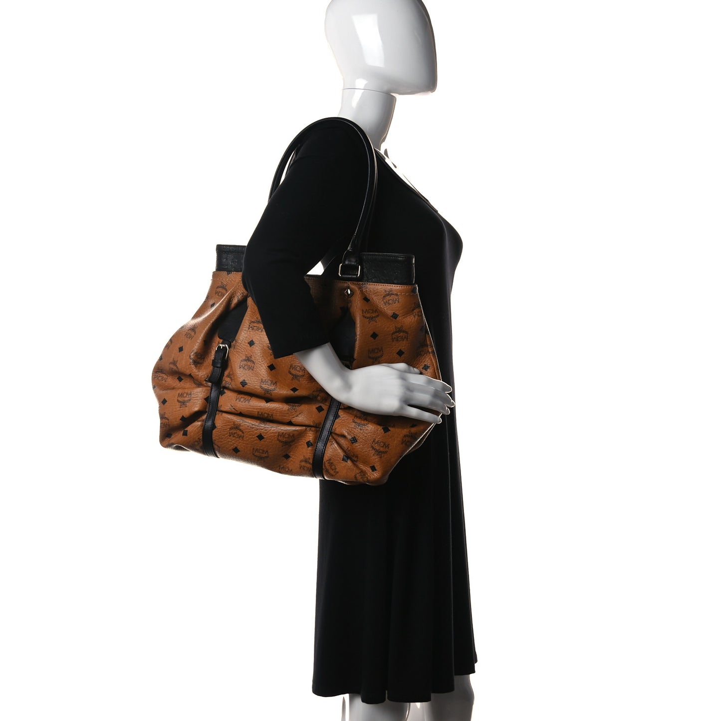 Visetos Tote Cognac Black