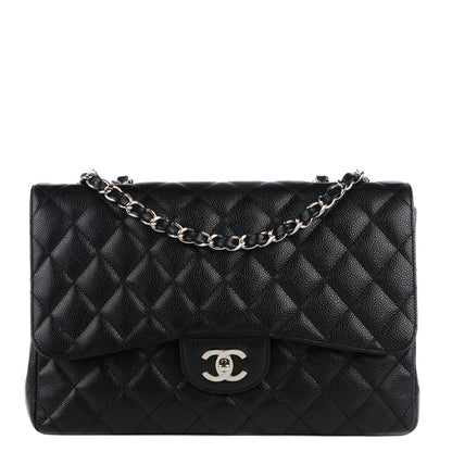 Chanel Caviar Quilted Jumbo Single Flap Black 1 of 9