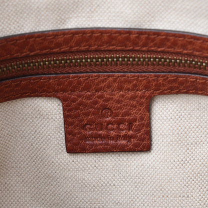 Gucci Monogram Laidback Crafty Dome Satchel Orange 6 of 9