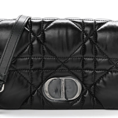 Christian Dior Calfskin Macrocannage Mini Caro Bag Black 7 of 9
