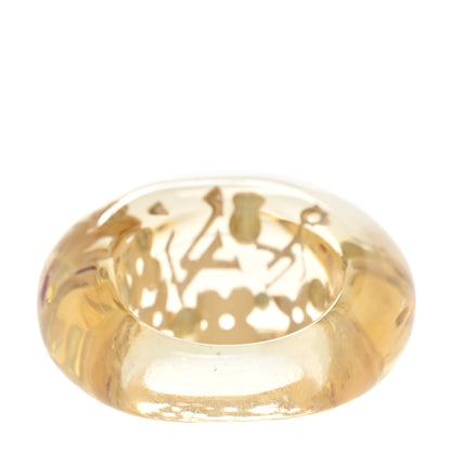 Louis Vuitton Resin Swarovski Crystal Inclusion Ring 50/5.5 Clear 3 of 3
