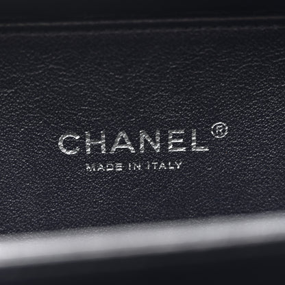 Chanel Iridescent Caviar Quilted Small CC Filigree Vanity Case Dark Turquoise 6 of 11
