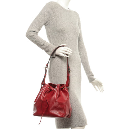 Louis Vuitton Epi Petit Noe Castillan Red 2 of 8