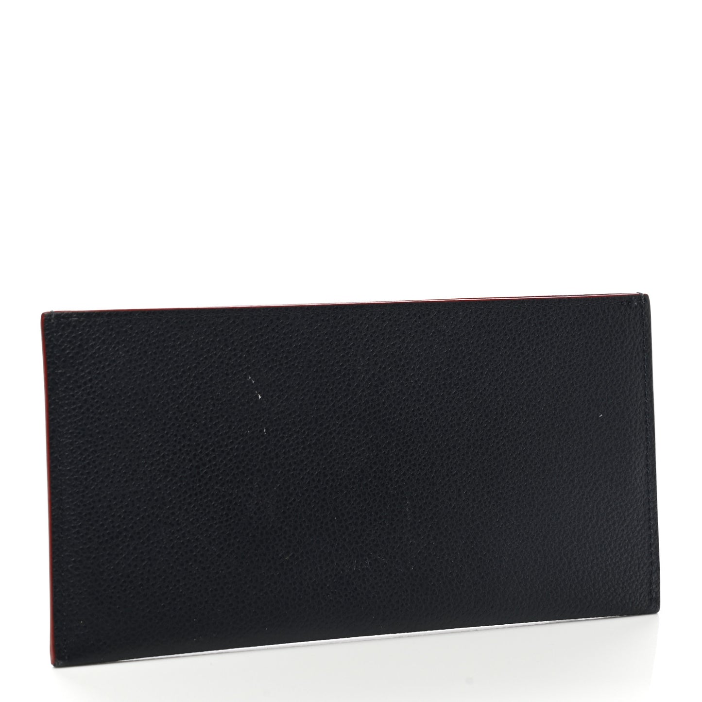 Calfskin Felicie Chain Wallet Card Holder Insert Marine Rouge