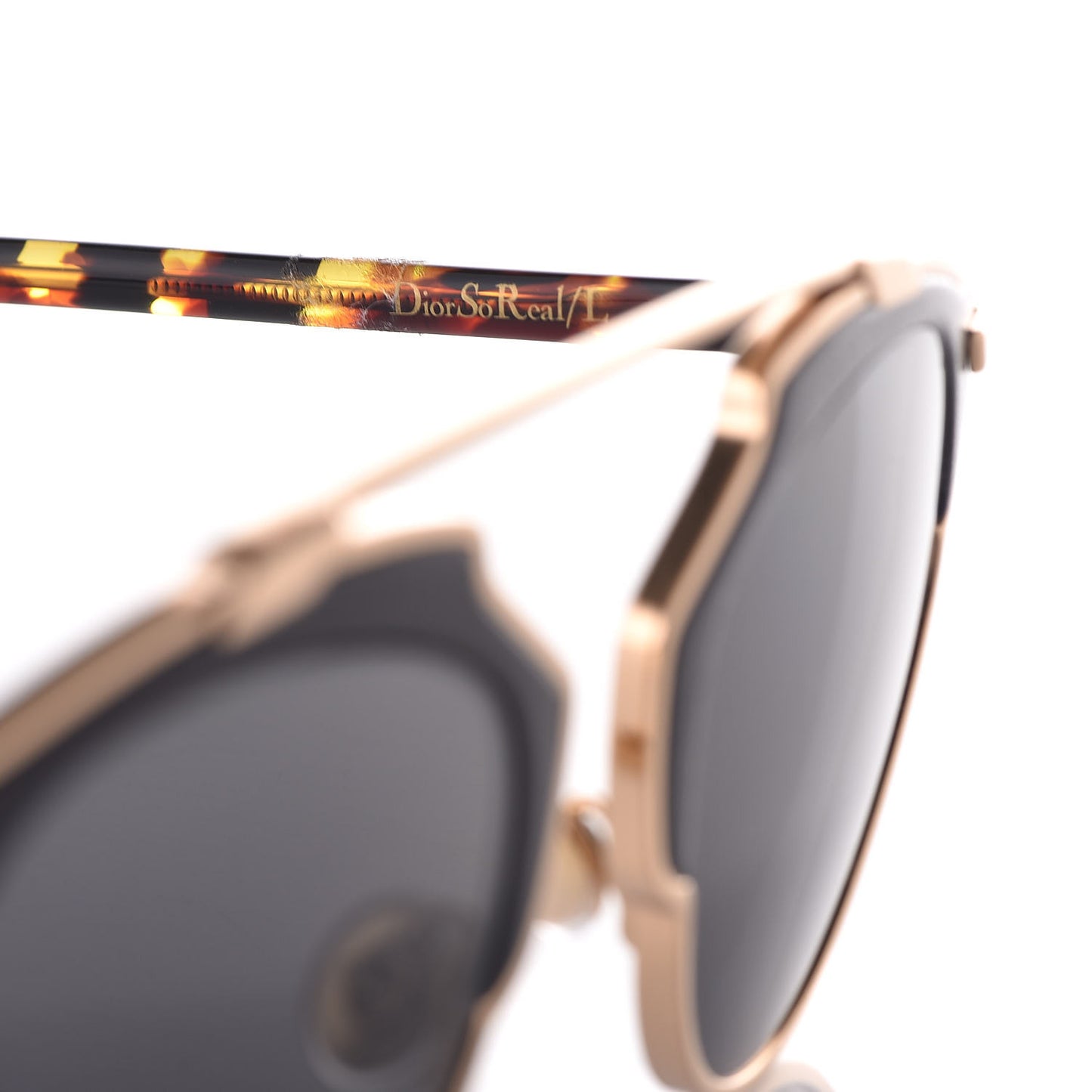 Metal Lambskin So Real Sunglasses Black