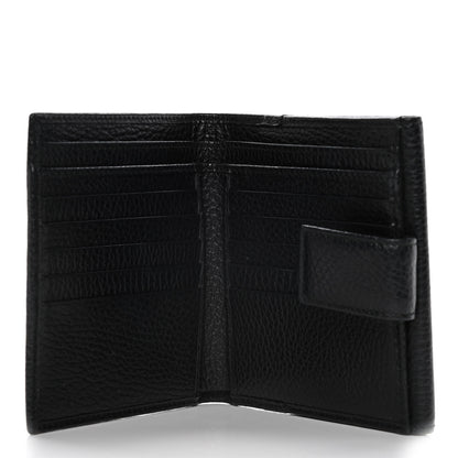 Gucci Dollar Calfskin Double G French Flap Wallet Black 5 of 14