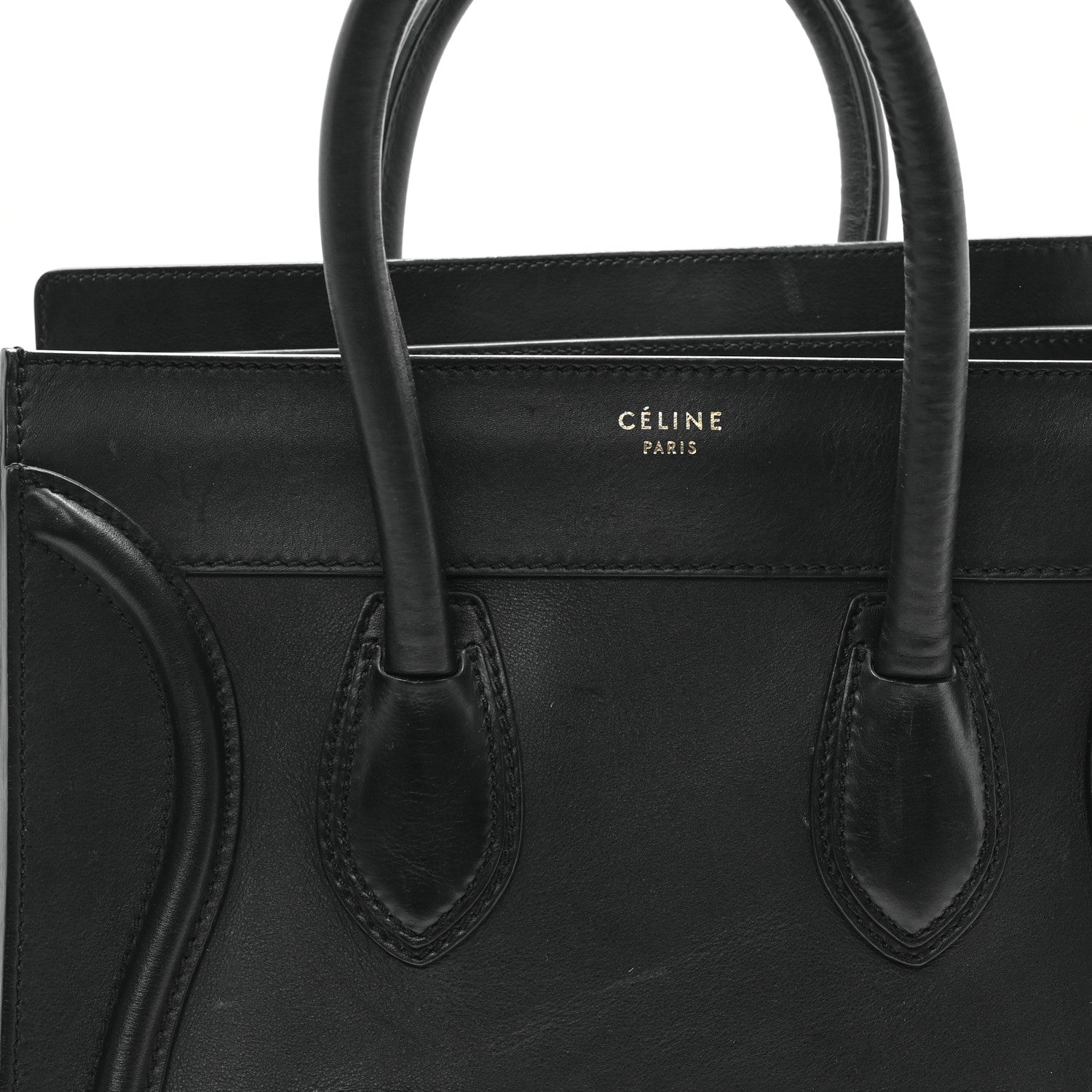 Celine Smooth Calfskin Mini Luggage Black 7 of 11