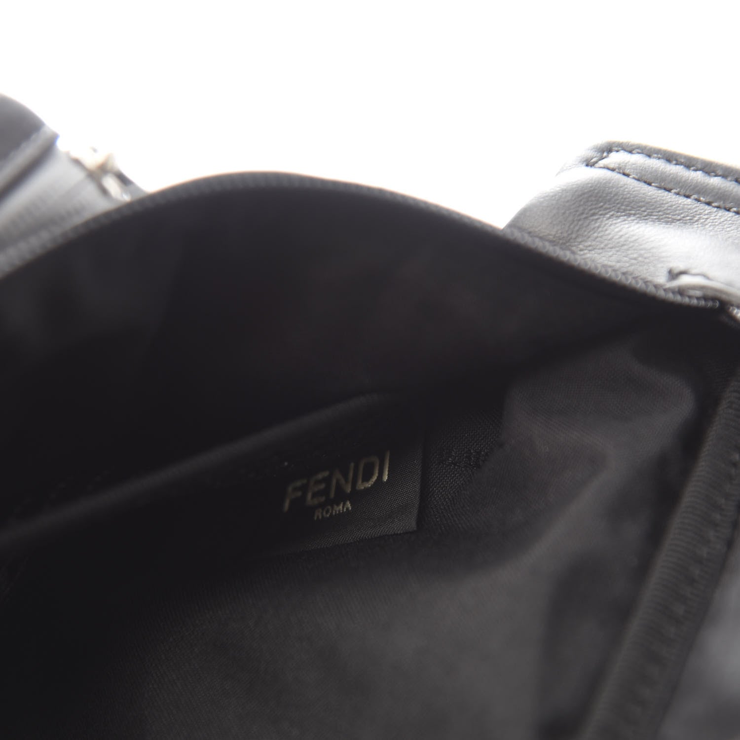 Fendi Neoprene Mesh Vitello Grace FF Pocket Belt Bag Black 8 of 10