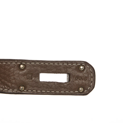Hermes Taurillon Clemence Jypsiere 34 Etoupe 6 of 7