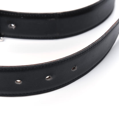 Hermes Box Courchevel 32mm H Belt 75 Black Gold 5 of 5
