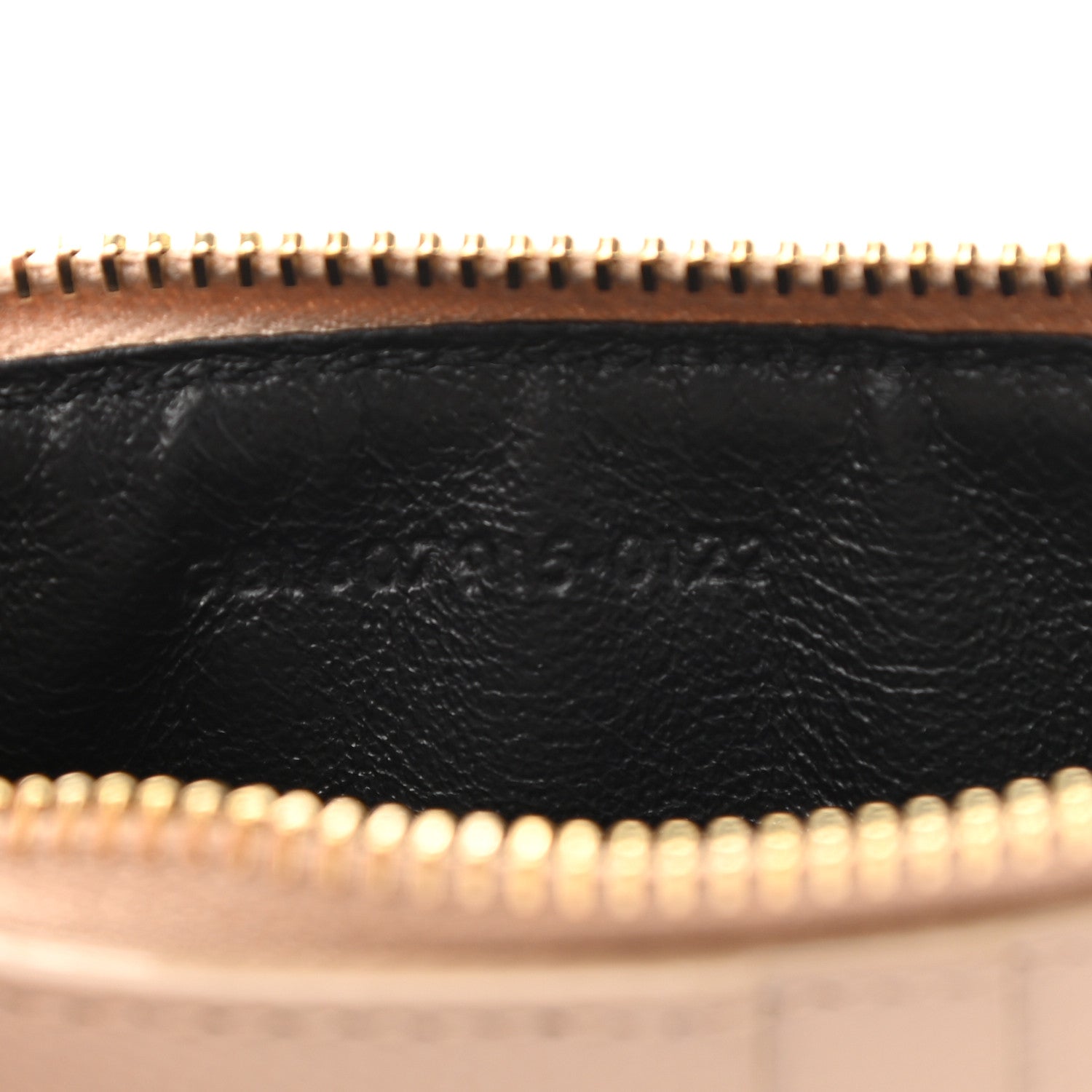 Saint Laurent Monogram Grain de Poudre 5 Fragments Zip Pouch Card Holder Dark Latte 7 of 7