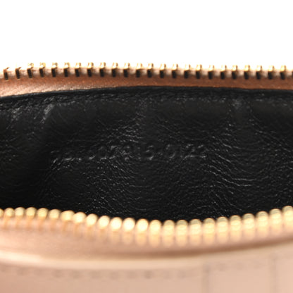Saint Laurent Monogram Grain de Poudre 5 Fragments Zip Pouch Card Holder Dark Latte 7 of 7