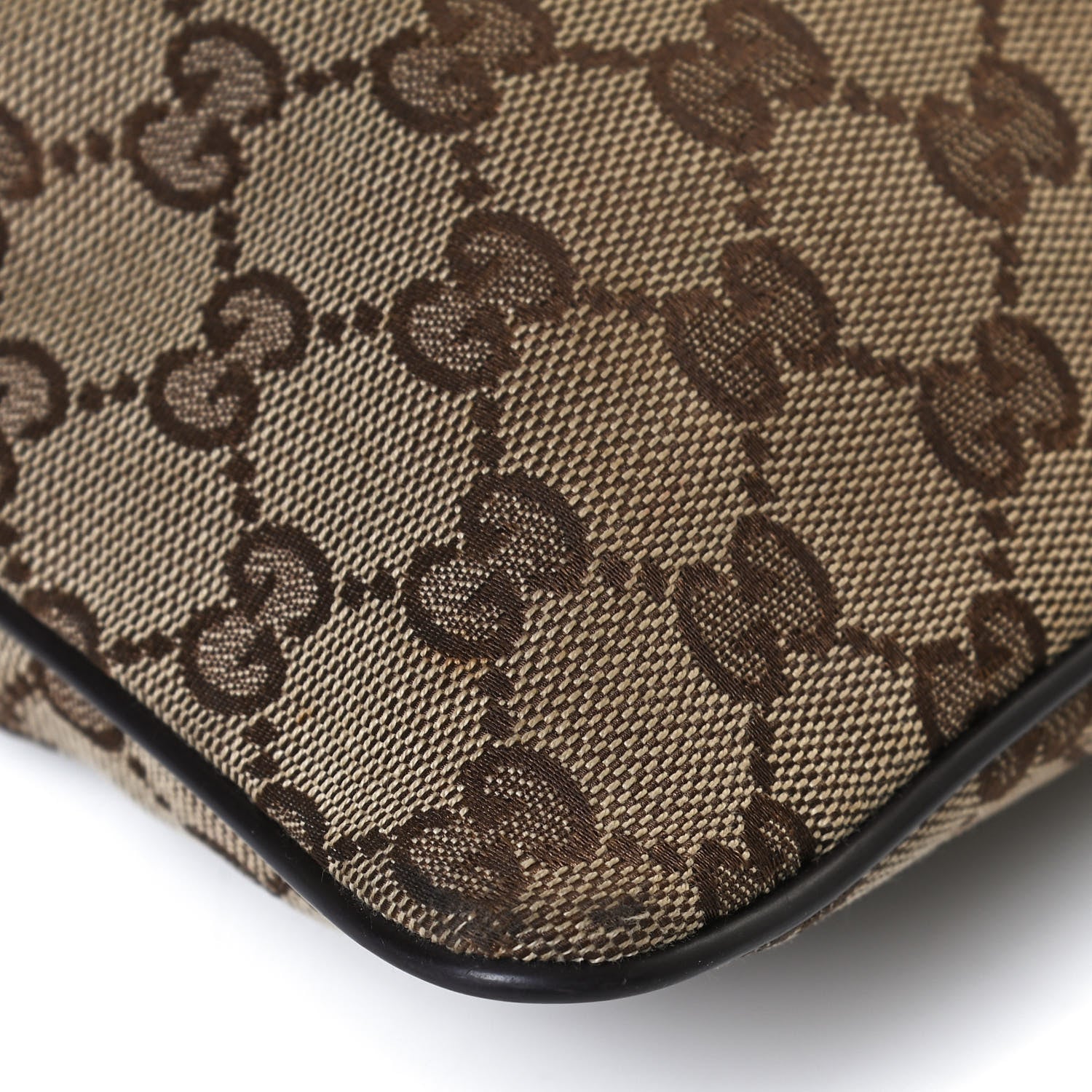 Gucci Monogram Web Small Flat Messenger Bag Brown 12 of 12