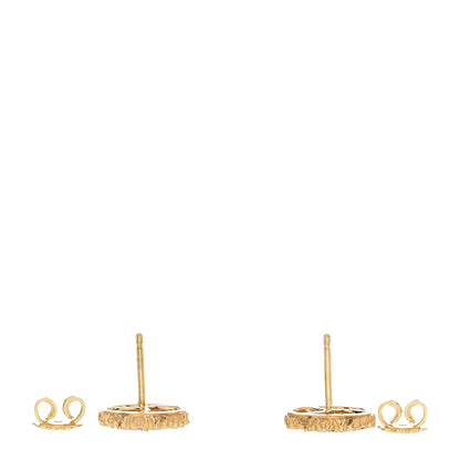 Buccellati 18K Yellow White Gold Diamond Ramage Earrings 3 of 5