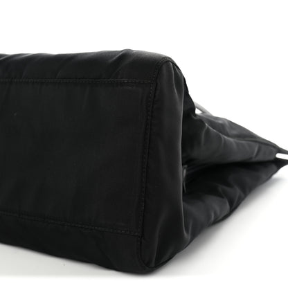 Prada Tessuto Nylon Acciaio Chain Shoulder Bag Black 10 of 12