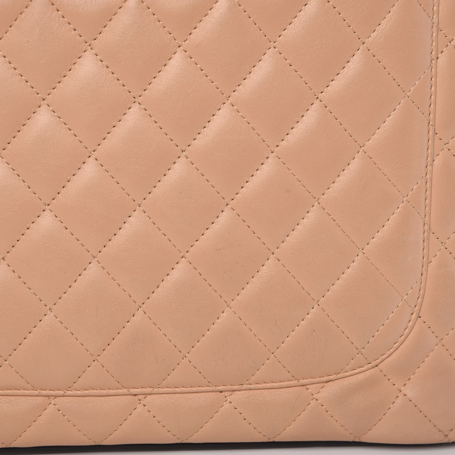 Chanel Calfskin Quilted Large Cambon Tote Beige Black 12 of 16