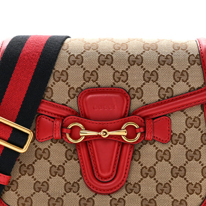 Gucci Monogram Ruinart Calfskin Medium Lady Web Shoulder Bag Beige Ebony Hibiscus Red 8 of 11