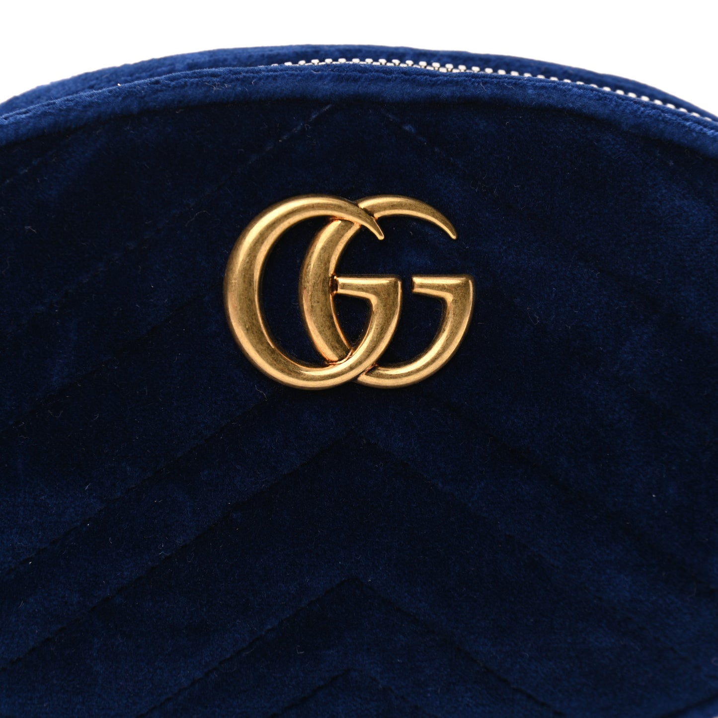 Velvet Matelasse GG Marmont Belt Bag 65 26 Cobalt Blue