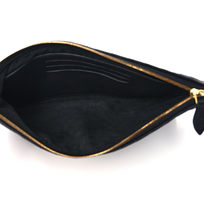 Louis Vuitton Calfskin New Wave Zipped Pochette Black 5 of 6