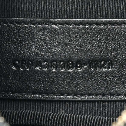 Saint Laurent Calfskin Matelasse Monogram Key Pouch Black 7 of 13