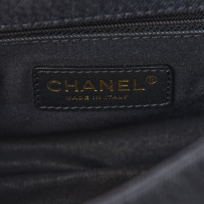 Chanel Denim Quilted Denim Mood Mini Rectangular Flap Black Multicolor 6 of 9