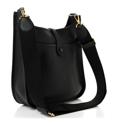Hermes Taurillon Clemence Evelyne III PM Black 3 of 11