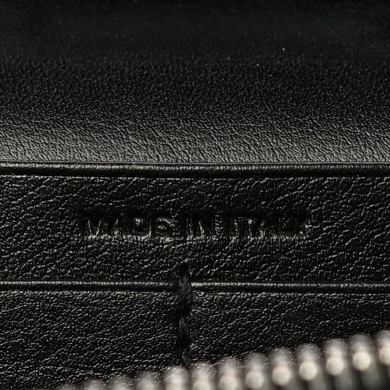 Saint Laurent Calfskin Heart Studded Monogram Chain Wallet Black 6 of 17