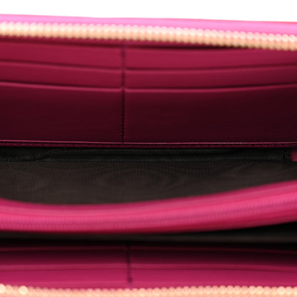 Gucci Patent Soho Zip Around Wallet Bright Bougainvillea 5 of 11