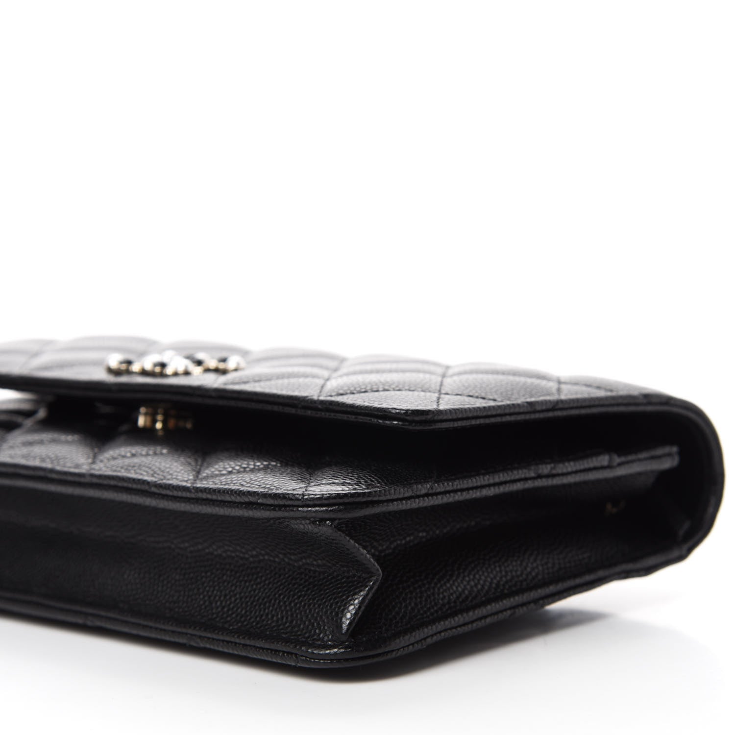 Chanel Caviar Quilted Coco Candy Wallet On Chain WOC Black 7 of 12