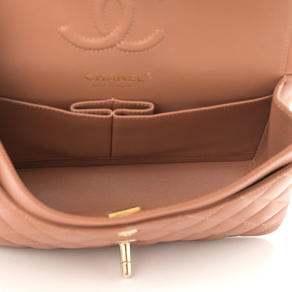 Chanel Lambskin Quilted Small Double Flap Brown 5 of 10