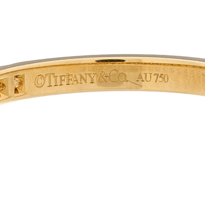 Tiffany 18K Yellow Gold Diamond Soleste Half Eternity Band Ring 47 4 5 of 6