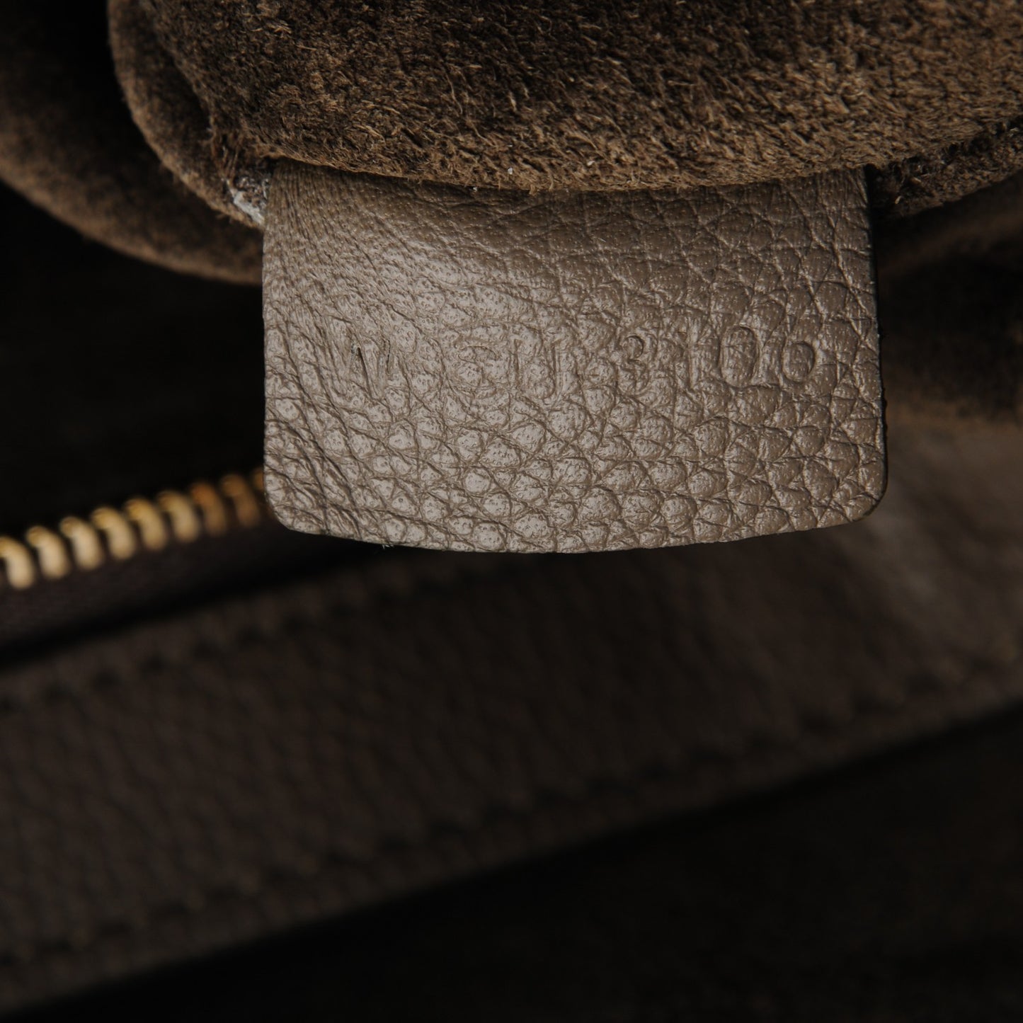 Soft Grained Calfskin Small Belt Cabas Phantom Taupe