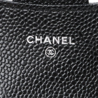 Chanel Caviar Quilted Flap Card Holder Black 6 of 9