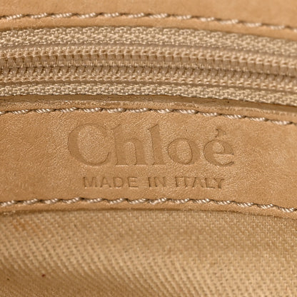 Chloe Snakeskin Silverado Shoulder Bag Beige 6 of 11