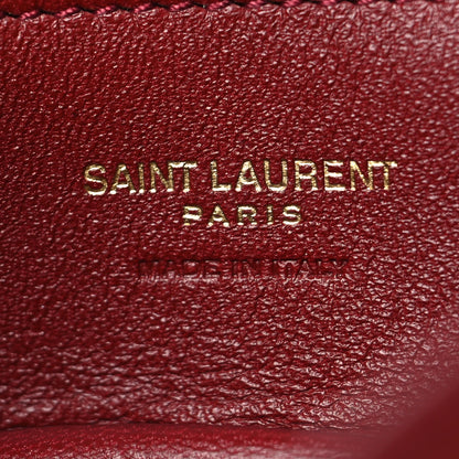 Saint Laurent Calfskin Paris VII Medium Flat Hobo Red 8 of 13