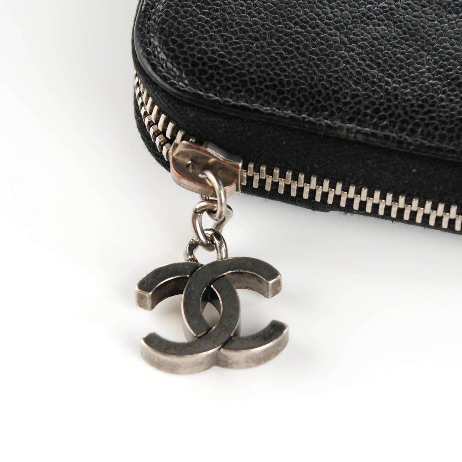 Chanel Caviar Outdoor Ligne Zip Around Wallet Black 2 of 10