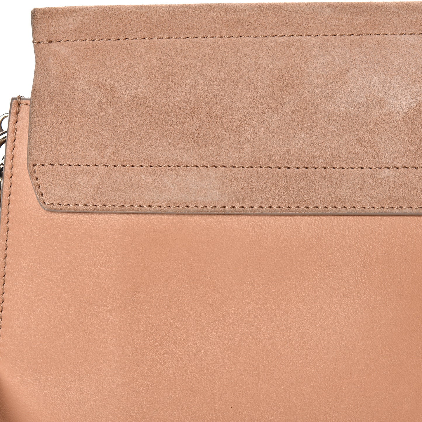 Calfskin Suede Medium Faye Shoulder Bag Blushy Pink